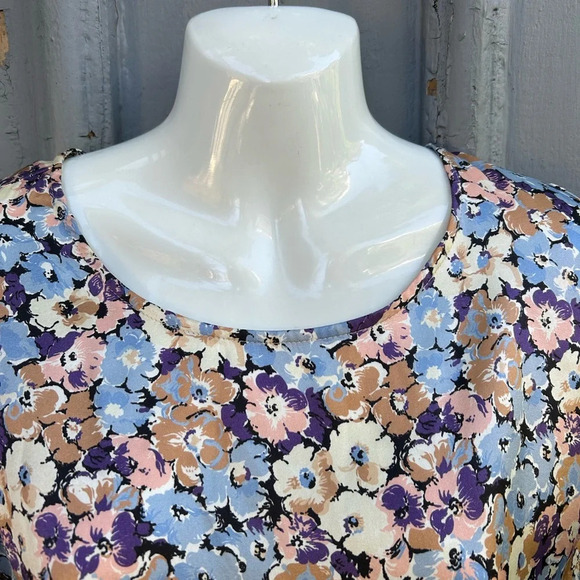 Souleiado Elise Florentine Ciel Blouse, size Small - Picture 8 of 13